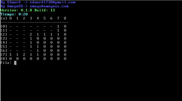 AmayaOS MinesWeeper